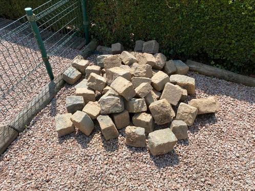Partij kinderkopjes / natuurstenen kasseien, Tuin en Terras, Grind, Keien en Split, Gebruikt, Kei, Grijs, Graniet, Ophalen