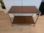 Vintage retro muziekkast/ trolley, Ophalen, Zo goed als nieuw, 25 tot 50 cm, Rechthoekig