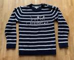 Vertbaudet trui gebreid donkerblauw wit gestreept maat 128, Gebruikt, Trui of Vest, Vertbaudet, Ophalen of Verzenden