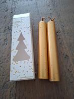 Senza kaars goud - 2 stuks in verpakking - ca 15 cm, Huis en Inrichting, Woonaccessoires | Kandelaars en Kaarsen, Ophalen of Verzenden