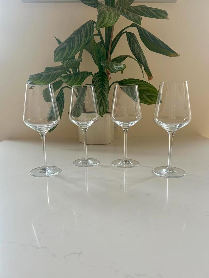 4 Vivo rode wijnglazen. Villeroy Boch wijnglas., Verzamelen, Glas en Borrelglaasjes, Zo goed als nieuw, Overige typen, Ophalen of Verzenden