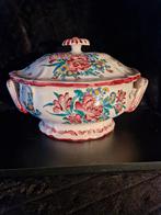 Oude Franse Tafelschaal met Deksel, Antiek en Kunst, Antiek | Keramiek en Aardewerk, Ophalen of Verzenden