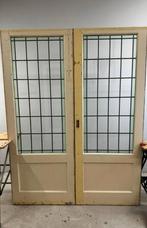 Mooie schuif / ensuite set glas in lood deuren 203 x 155