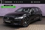 Volvo V60 2.0 T6 Plug-in hybrid AWD Plus Dark | Trekhaak | H, Auto's, Gebruikt, Euro 6, 4 cilinders, Zwart