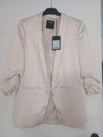 Graag bieden,Seven sister satin champange blazer size S,, Kleding | Dames, Jasjes, Kostuums en Pakken, Overige kleuren, Seven Sisters