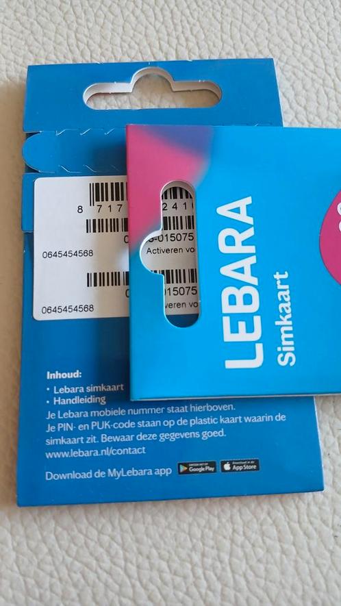 MOOI NUMMER LEBARA PREPAID SIMKAART 06-45-45-45-68, Telecommunicatie, Prepaidkaarten en Simkaarten, Nieuw, KPN, Ophalen of Verzenden