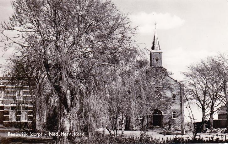 04455 Reeuwijk ( dorp ) - Ned. Herv. kerk, Verzamelen, Ansichtkaarten | Nederland, Ongelopen, Zuid-Holland, 1960 tot 1980, Verzenden
