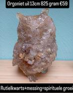 Orgoniet uil rutielkwarts 825 gram, Verzamelen, Mineralen en Fossielen, Ophalen of Verzenden, Mineraal