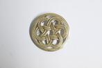 scandinavische design broche keltisch germaans viking zilver, Overige materialen, 4 tot 7 cm, Ophalen of Verzenden, Zo goed als nieuw