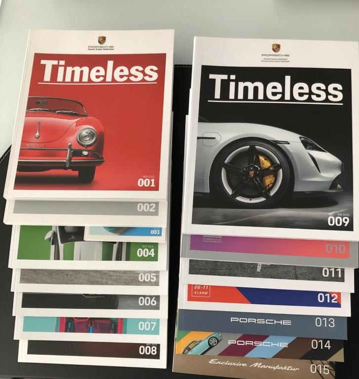 Porsche Centrum Gelderland Timeless alle nummers NIEUW, Auto diversen, Handleidingen en Instructieboekjes, Ophalen of Verzenden