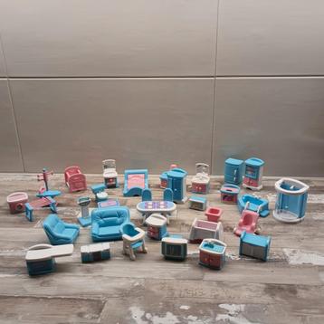 Vintage Poppenhuis Meubeltjes Set beschikbaar voor biedingen