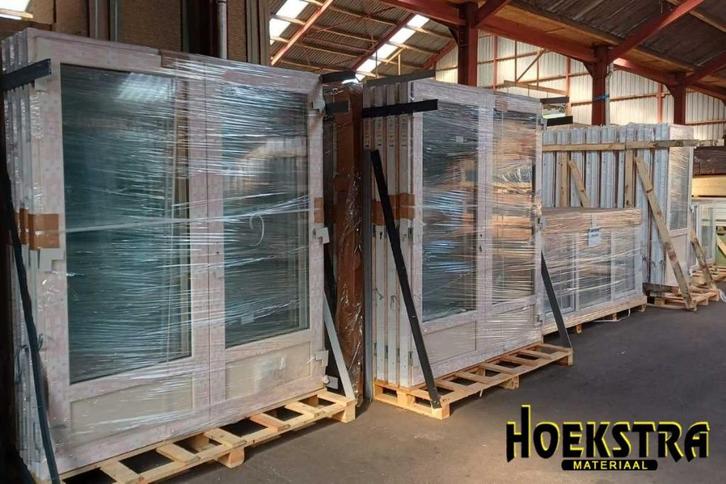 Kunststof | tuindeur | antraciet & wit | €1150,- | €€€€, Doe-het-zelf en Verbouw, Kozijnen en Schuifpuien, Nieuw, Kunststof, Inclusief glas