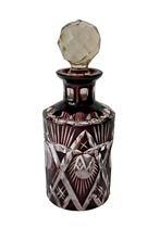 Antieke Art Deco Josephinenhutte ruby red parfumfles c 1920, Ophalen of Verzenden