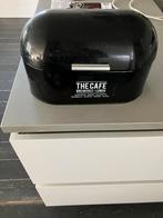 Broodtrommel metaal zwart, Ophalen, Zo goed als nieuw, Overige materialen, Pot, Bus of Blik