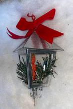 Vintage Lantaarn Kerst Ornament, 10 cm of meer, Overige materialen, Gebruikt, Ophalen of Verzenden