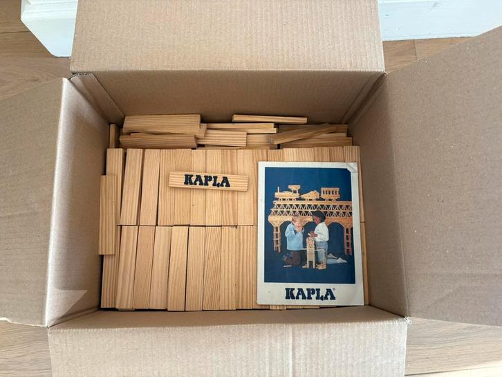 Kapla bouwstenen en knikkerbaan, Kinderen en Baby's, Speelgoed | Bouwstenen, Zo goed als nieuw, Ophalen of Verzenden