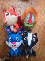 4 Schattige knuffeltjes, Bosmini, Safarimini, Verzamelen, Lidl, Ophalen of Verzenden