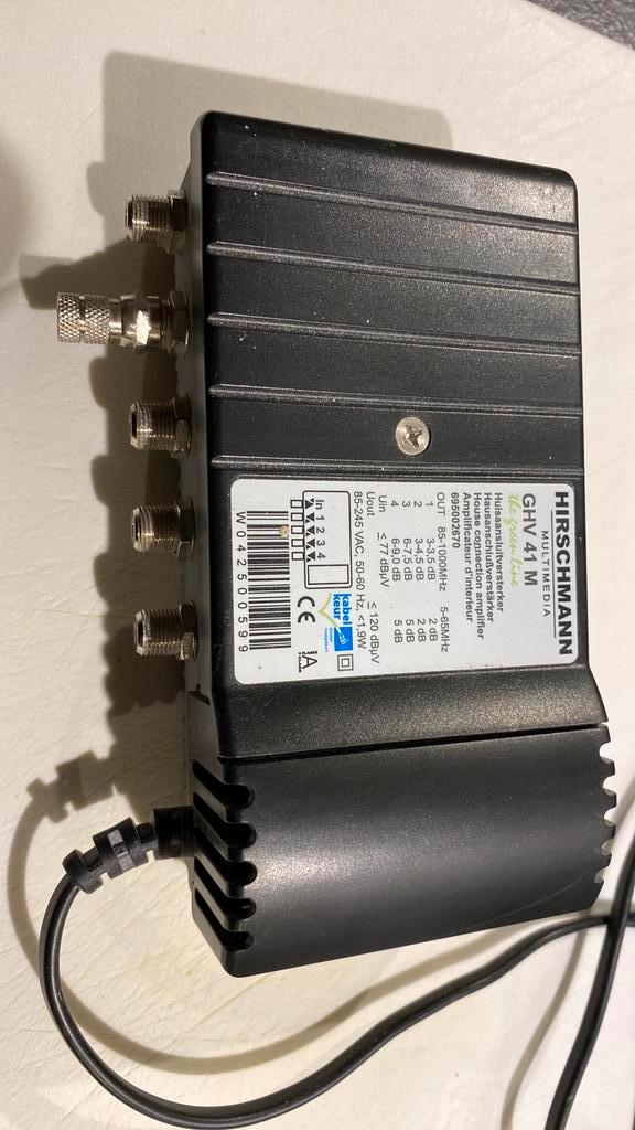 Hirschmann kabeltelevisie versterker, Audio, Tv en Foto, Televisie-accessoires, Zo goed als nieuw, Ophalen of Verzenden