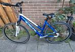 Ideal Crossmo fiets dames blauw + wit, 28 inch, Gebruikt, Meer dan 20 versnellingen, Ophalen