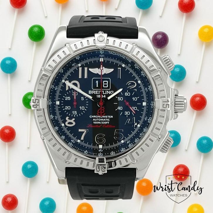 Breitling Crosswind S.E. • fullset 2008 • service 2025, Sieraden, Tassen en Uiterlijk, Horloges | Heren, Zo goed als nieuw, Breitling