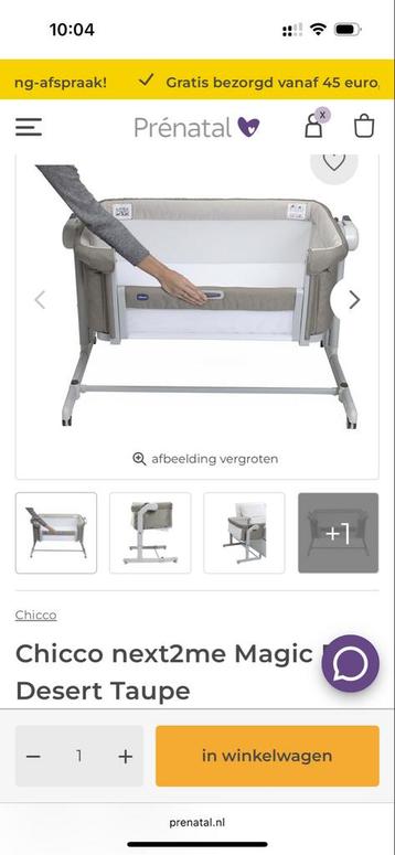 Chicco Next2Me Magic Evo - Desert Taupe beschikbaar voor biedingen