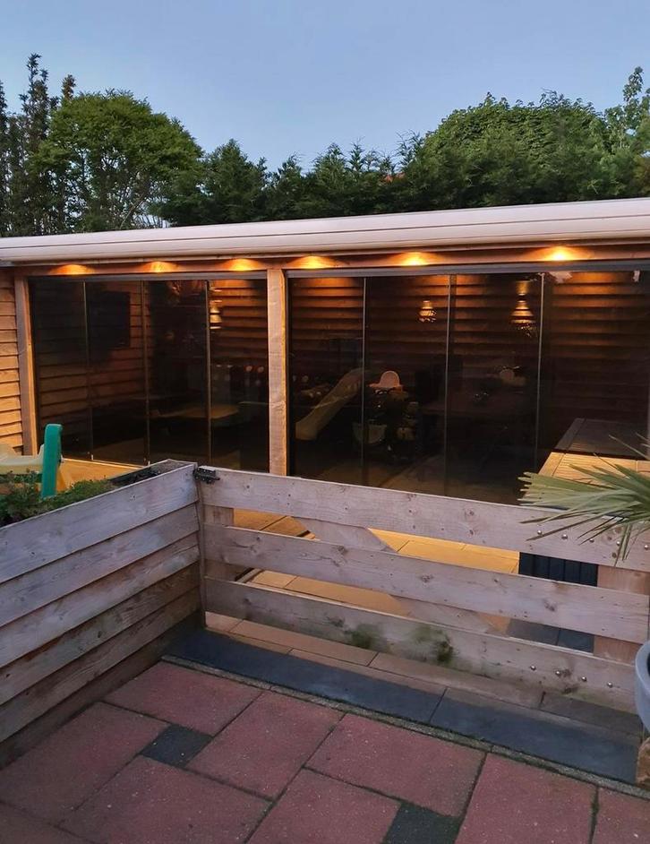 GLAZEN SCHUIFWANDEN INCLUSIEF MONTAGE ‼️ Slot 🔐, Tuin en Terras, Overkappingen, Nieuw, Ophalen of Verzenden