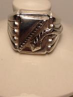 zilveren antieke heren ring met een slangetje, Gebruikt, 20 of groter, Verzenden, Heer
