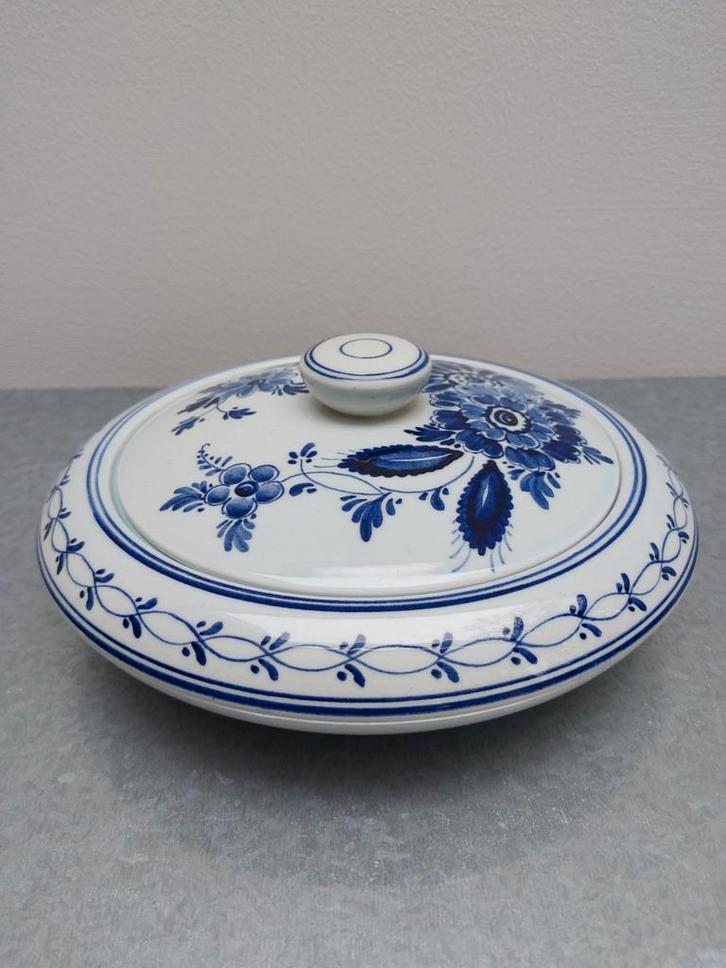 Prachtige Delfts Blauwe porseleinen bonbonschaal, Antiek en Kunst, Antiek | Schalen, Ophalen of Verzenden