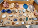 Mineralen verzameling 50 stuks – o.amethist, agaat, fluoriet, Ophalen of Verzenden, Mineraal