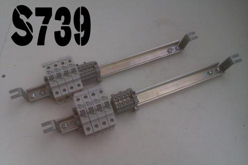 2 stuks DIN rail met 8 stuks 16 Ampere zekeringautomaat, Hobby en Vrije tijd, Elektronica-componenten, Gebruikt, Ophalen of Verzenden