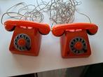 Kindertelefoons retro vintage oranje, Ophalen of Verzenden, Gebruikt