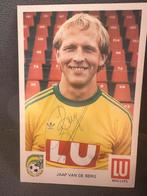 fotokaart met echtE handtekening Jaap van den Berg FortunaS, Ophalen of Verzenden, Zo goed als nieuw, Spelerskaart