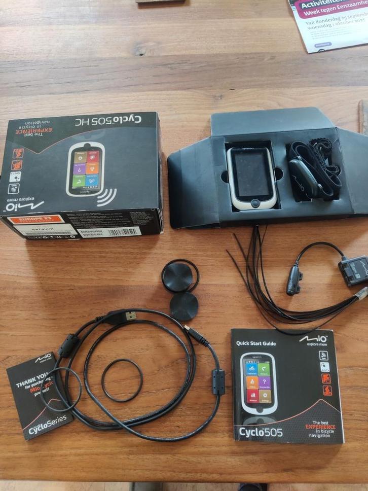 Mio Cyclo 505HC Fietscomputer, Fietsen en Brommers, Fietsaccessoires | Fietscomputers, Zo goed als nieuw, Hartslagsensor, Ophalen of Verzenden