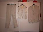 Trouwpak Heren, Kleding | Heren, Kostuums en Colberts, Ophalen of Verzenden, Gedragen, Maat 52/54 (L), Beige
