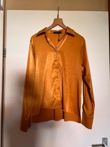 Ydence blouse nieuw goudkleurig/oker/mosterdgeel