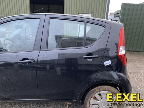 Deur links achter Suzuki Splash 2008-15 Zwart, Auto-onderdelen, Carrosserie en Plaatwerk, Deur, Suzuki, Achter, Links, Gebruikt