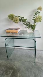 Originele Fiam Italia glazen draaibare salontafel jaren '80, Ophalen, 75 cm of meer, Modern, 60 cm of meer