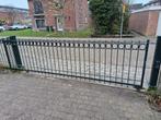 Metalen rolhek, Tuin en Terras, Ophalen, Gebruikt, IJzer, Sierhekwerk