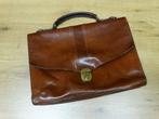 Mooie lederen bruine akte tas werktas, 30 tot 40 cm, Minder dan 30 cm, Bruin, Aktetas of Boekentas