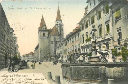 (379-162-025) Ansbach Oberer Markt, Verzamelen, Ansichtkaarten | Buitenland, Duitsland, Verzenden
