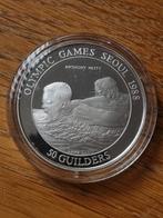50 gulden 1988 suriname zilver, Ophalen of Verzenden, Koningin Beatrix, 50 gulden, Zilver