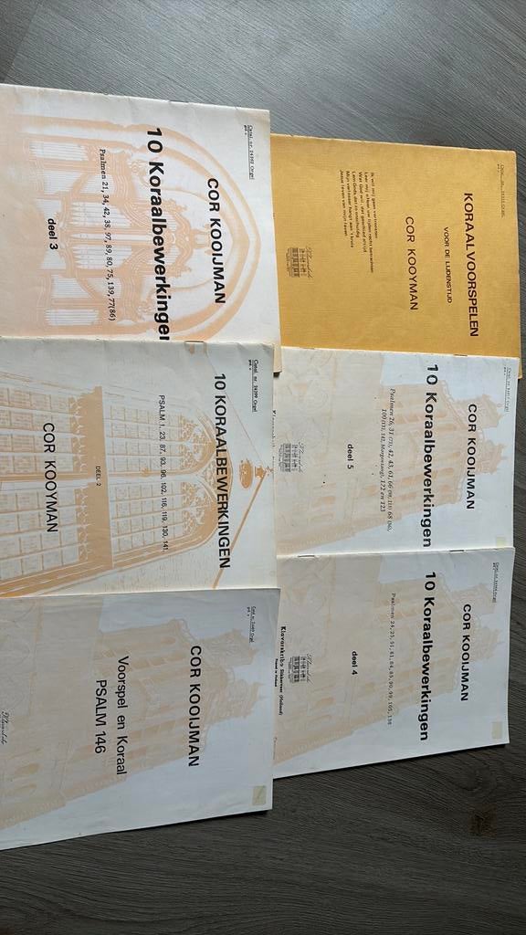 Bladmuziek Cor Kooyman, klavarskribo, Muziek en Instrumenten, Ophalen of Verzenden, Gebruikt, Artiest of Componist, Religie en Gospel