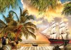 Fotobehang Piratenschip II , Piraten behang *Muurdeco4kids, Verzenden, Nieuw, Wanddecoratie
