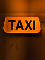 Origineel Geel en wit Taxi Daklicht lamp op 220 volt, Verzenden, Zo goed als nieuw, Lichtbak of (neon) lamp