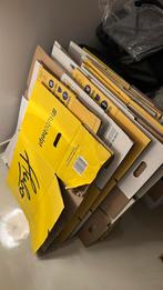 15 verhuisdozen van Hubo en AllSafe, Doe-het-zelf en Verbouw, Kratten en Dozen, Ophalen, Doos, 50 tot 75 cm, Zo goed als nieuw