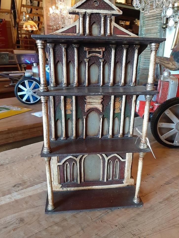 Gotische wand etagère 60 x 30 cm erg mooi en puntgaaf item, Antiek en Kunst, Curiosa en Brocante, Ophalen