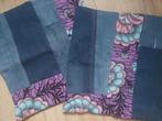 Kussenhoesjes Afrikaanse stof jeans paars, Huis en Inrichting, Woonaccessoires | Kussens, Ophalen of Verzenden, Nieuw, Vierkant