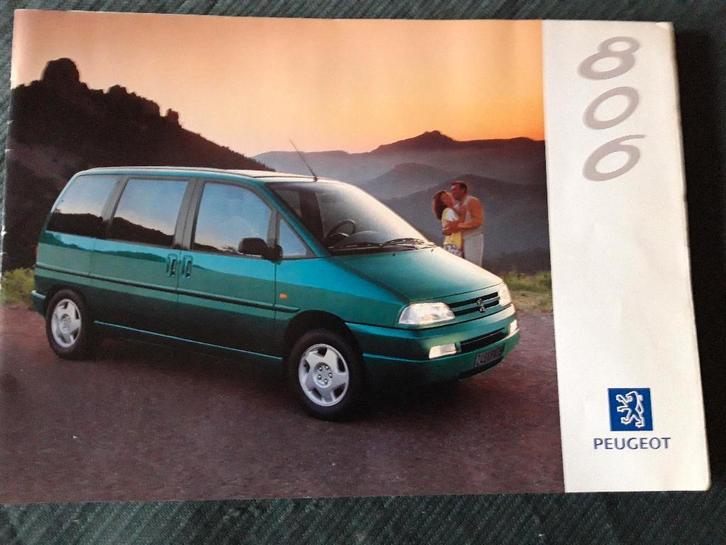 folder Peugeot 806 - Nederlands, Boeken, Auto's | Folders en Tijdschriften, Zo goed als nieuw, Peugeot, Ophalen of Verzenden