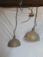 2 stuks industriële hanglampen ., Huis en Inrichting, Ophalen of Verzenden, Zo goed als nieuw, Metaal, Minder dan 50 cm