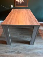 Eettafel - Hout look - 160 cm, Ophalen, Rechthoekig, 150 tot 200 cm